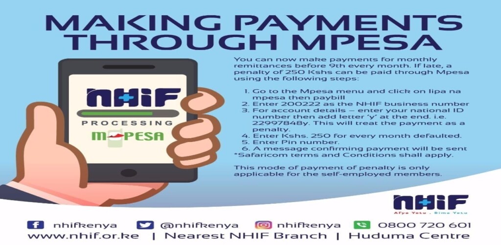 How To Pay Nhif Byproduct Via Mpesa