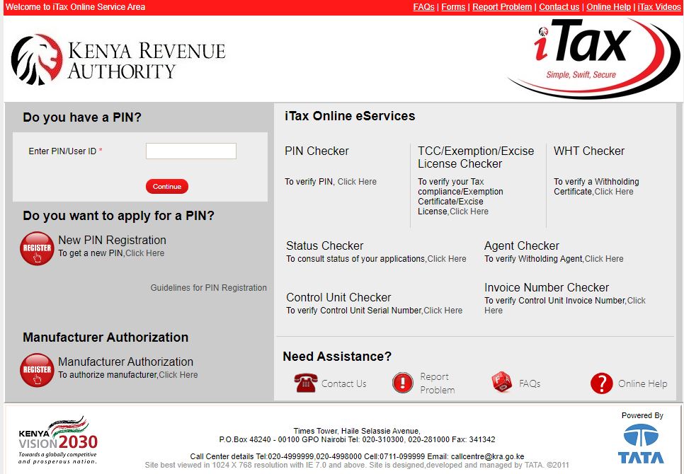 Kra Pin Checker | Check If your KRA PIN is Valid Today