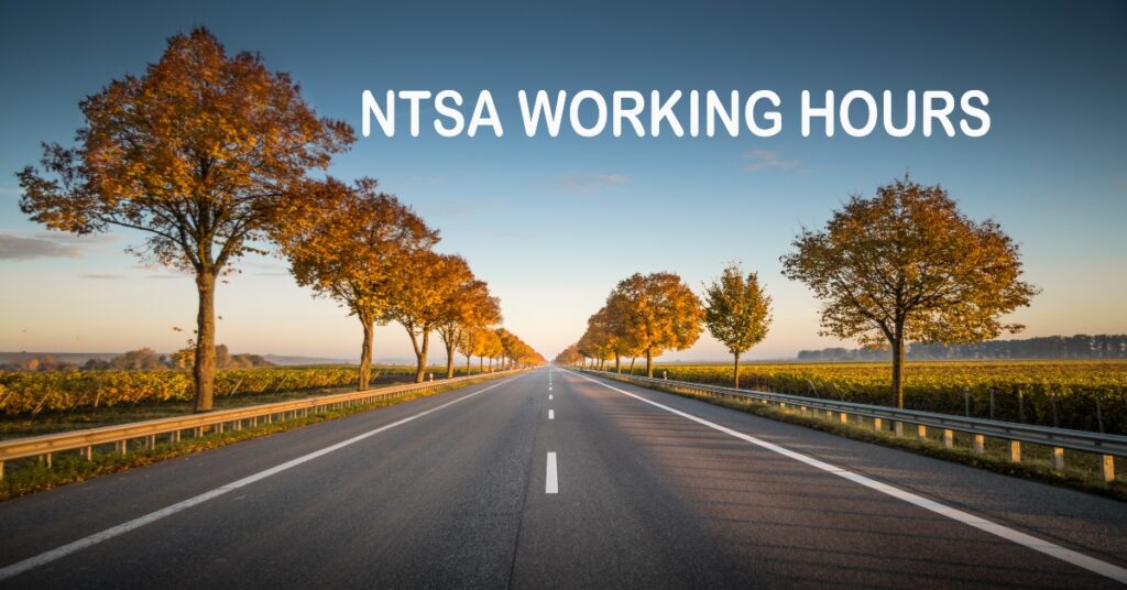 Ntsa working hours